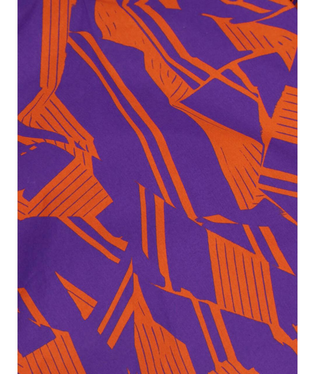 DRIES VAN NOTEN Оранжевая хлопковая рубашка, фото 5