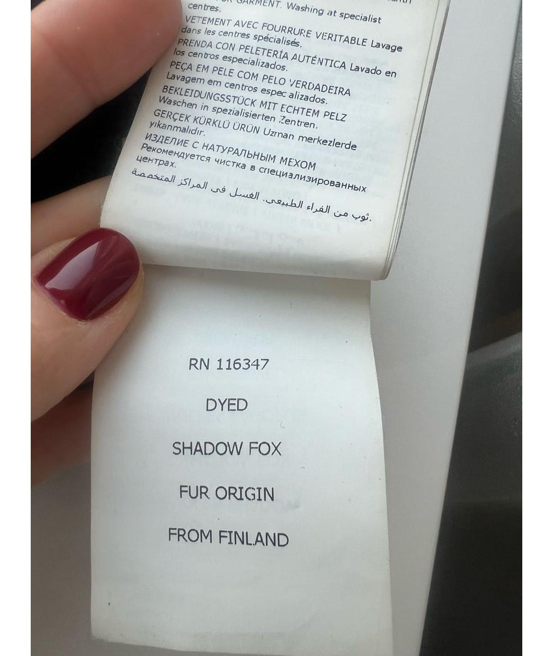 MONCLER Черная шерстяная шапка, фото 5