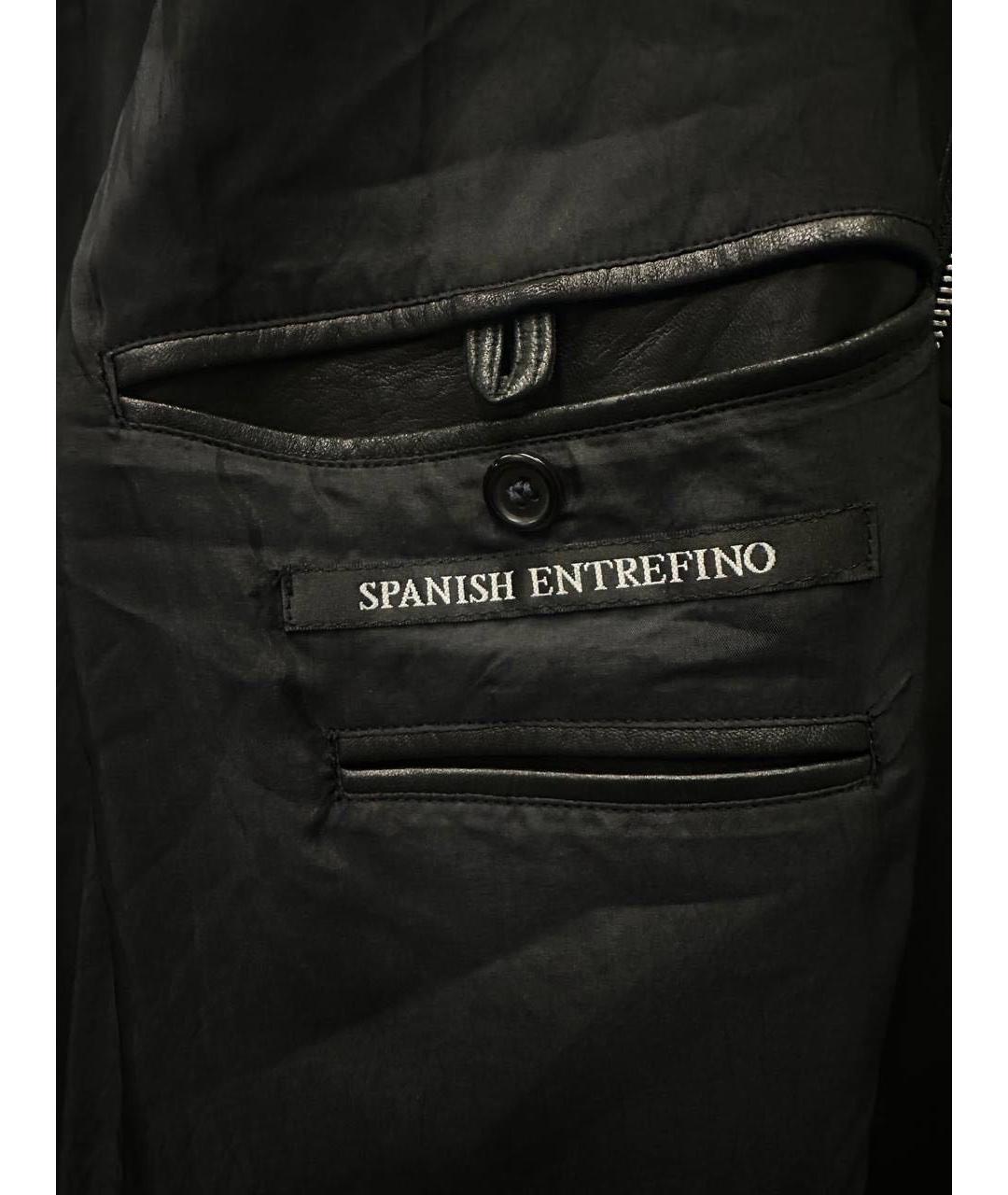 HUGO BOSS Черное кожаное пальто, фото 5