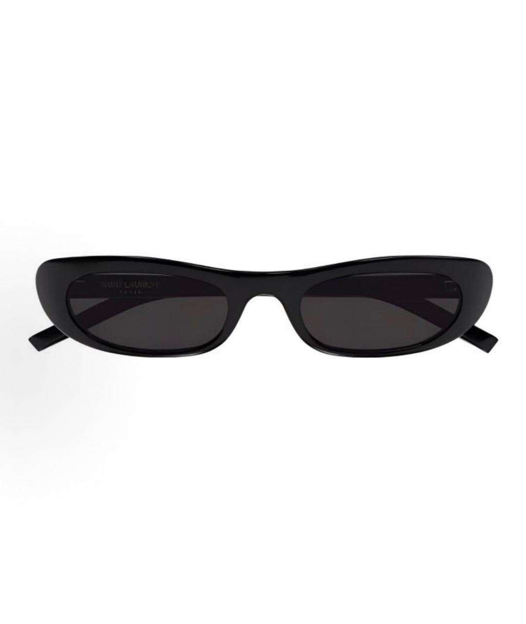 SAINT LAURENT Черные пластиковые солнцезащитные очки, фото 2