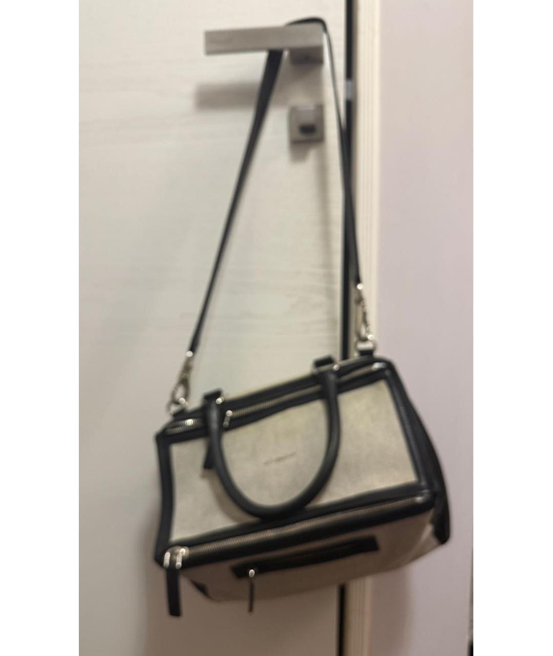 GIVENCHY Серая тканевая сумка через плечо, фото 6