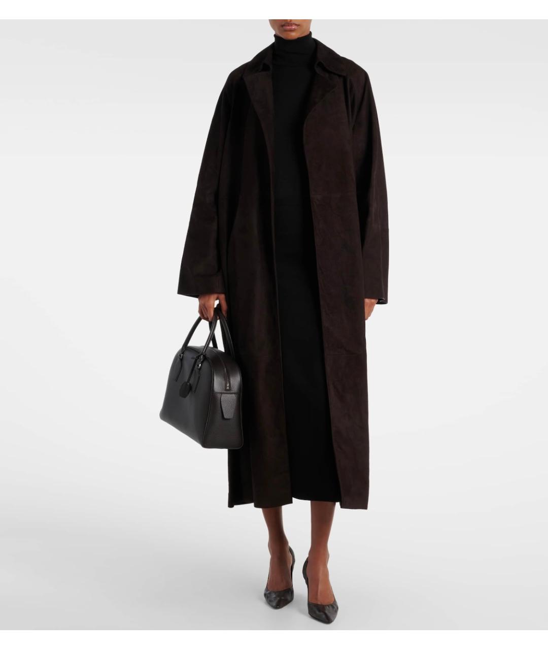 THE ROW Коричневые кожаные туфли, фото 5