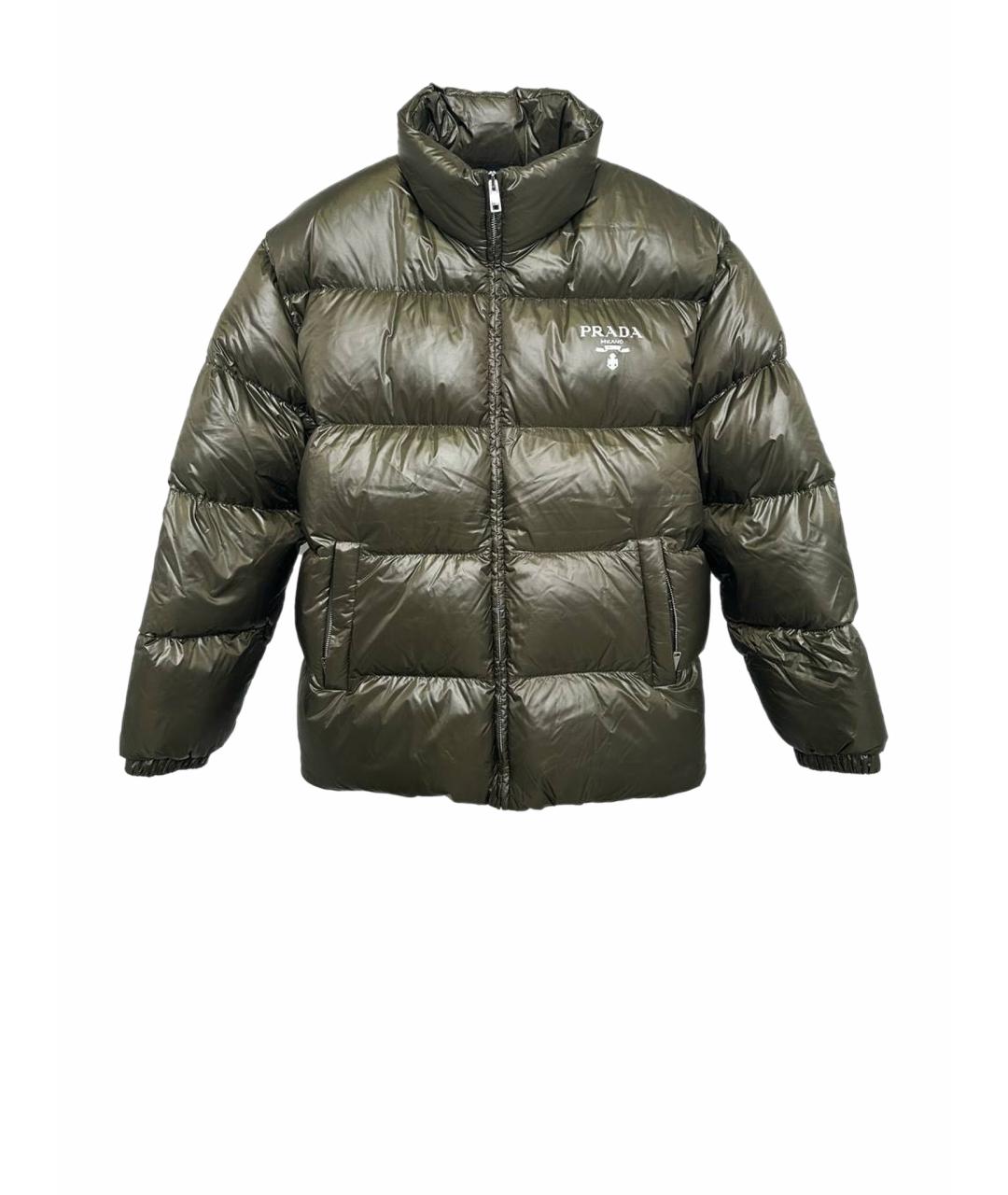 PRADA Хаки пуховик, фото 1