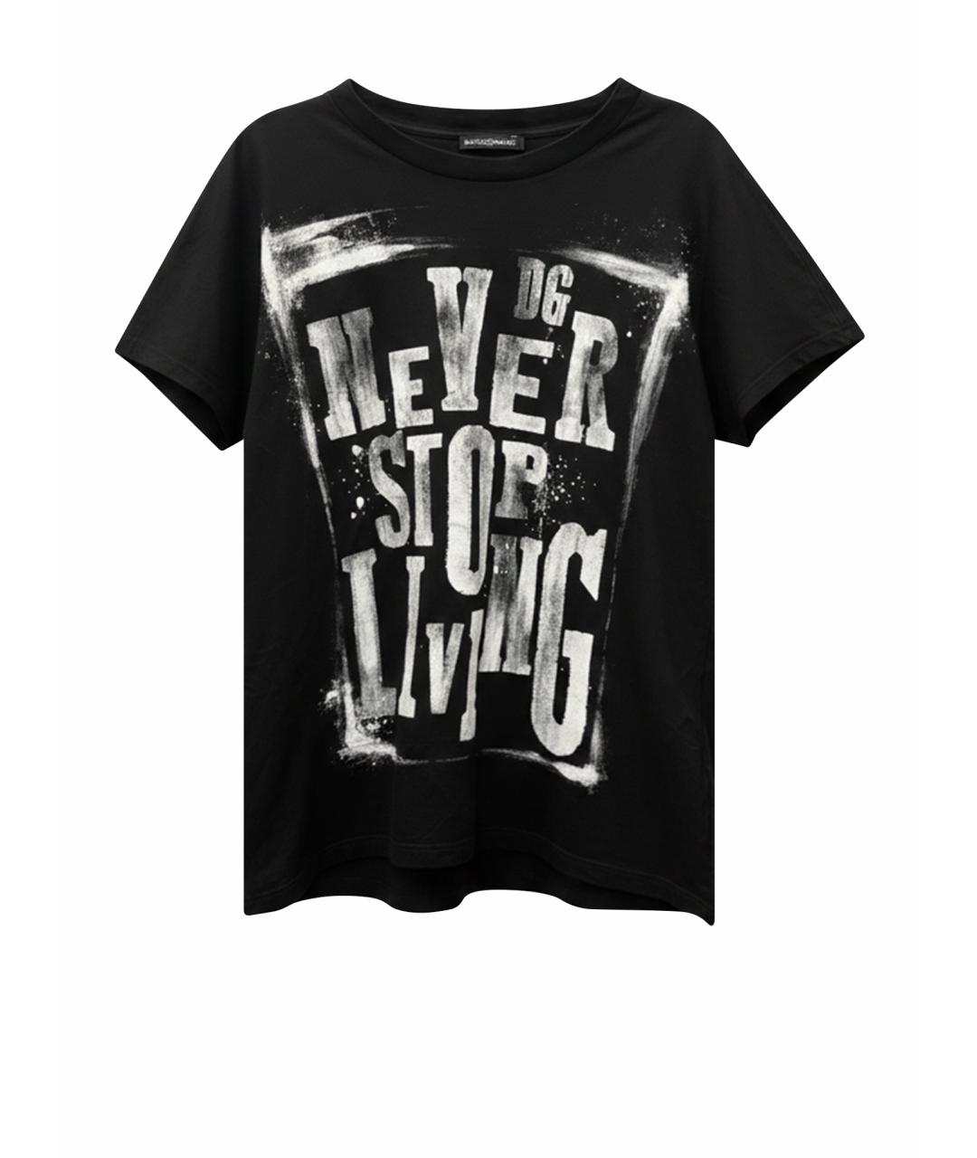 DOLCE&GABBANA Черная хлопковая майка, фото 1