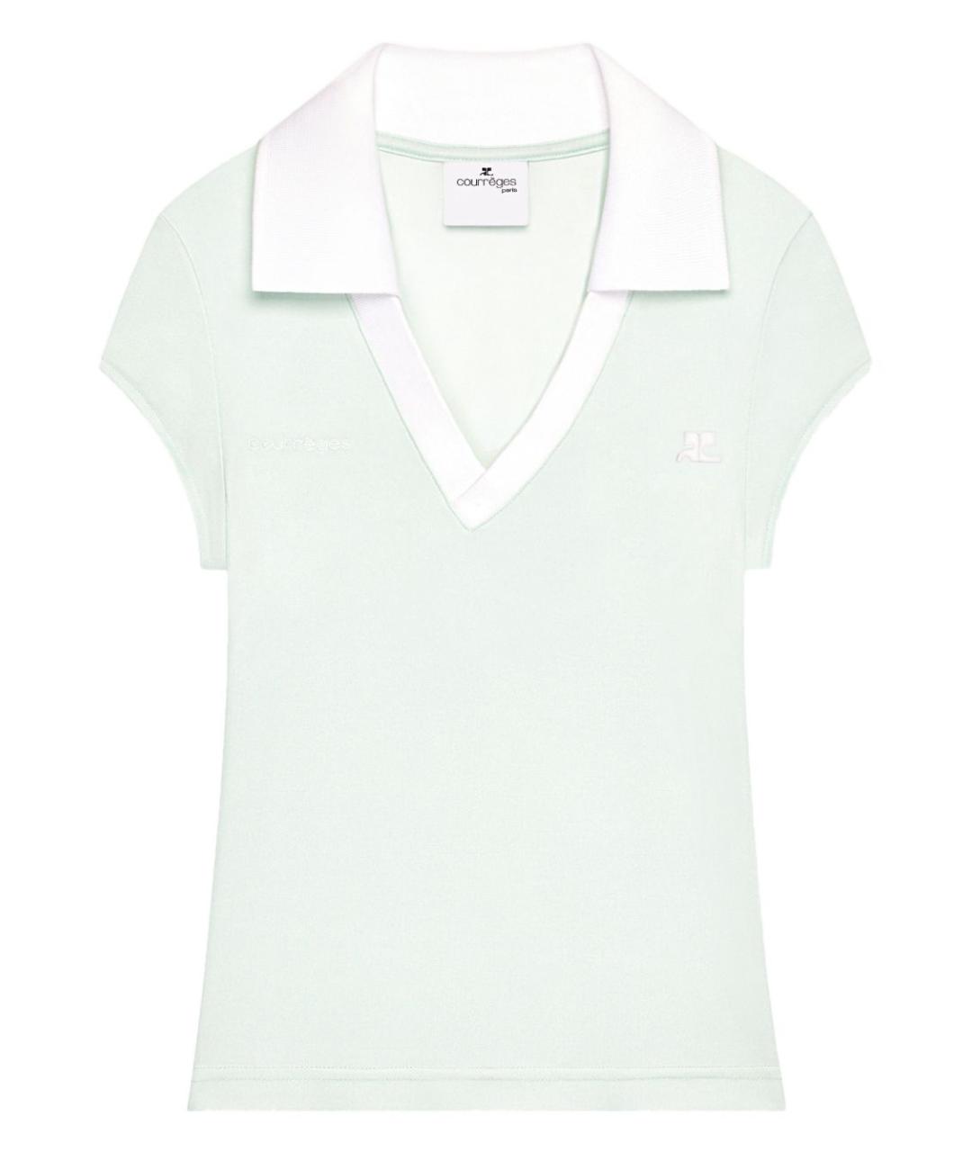 COURREGES Голубая футболка, фото 1