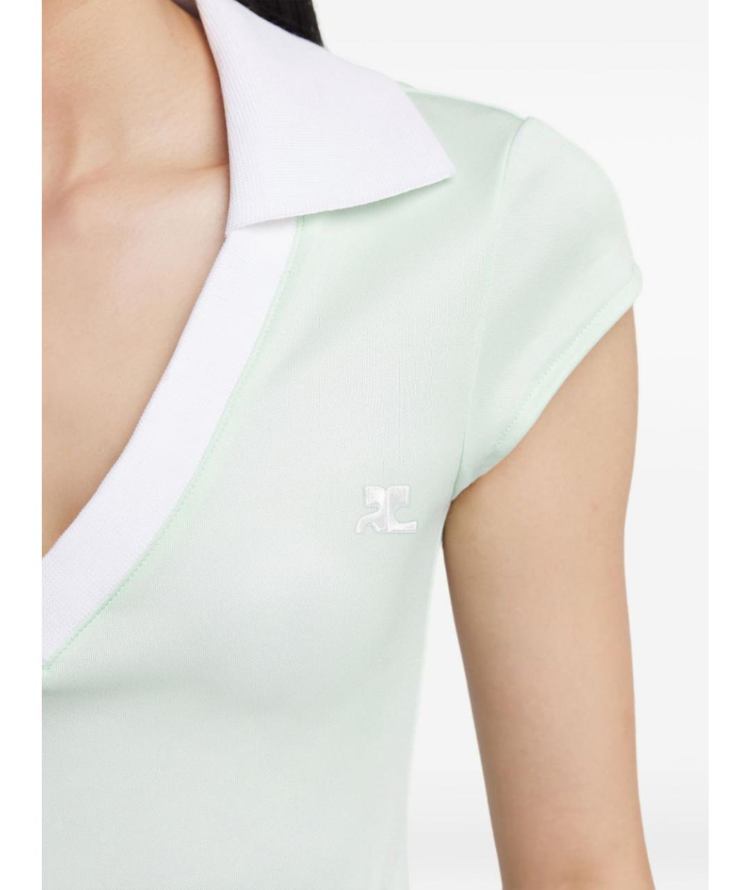 COURREGES Голубая футболка, фото 2