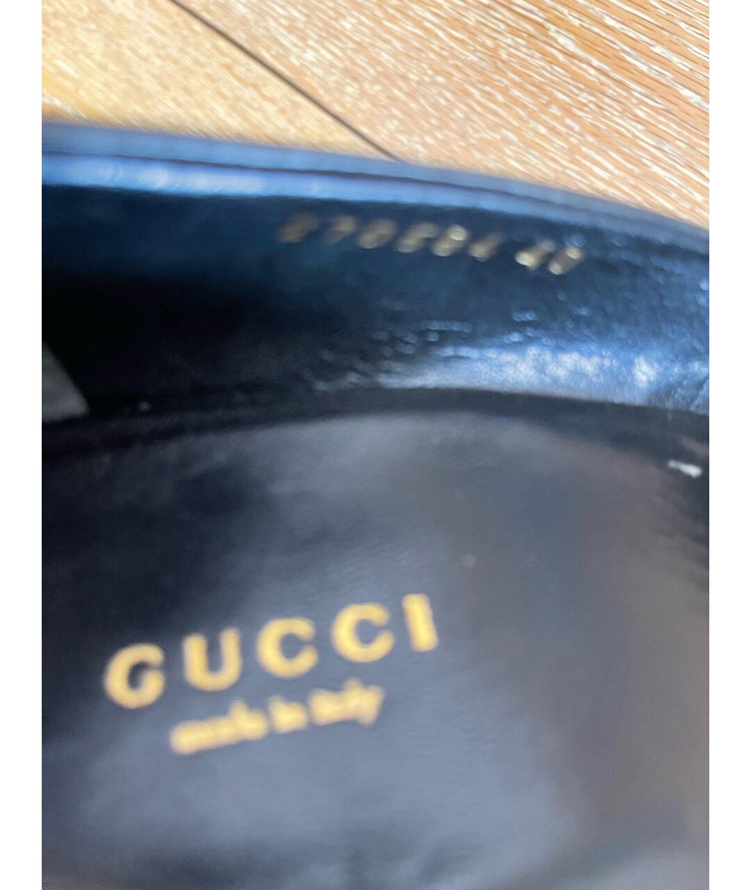 GUCCI Черные кожаные туфли, фото 5