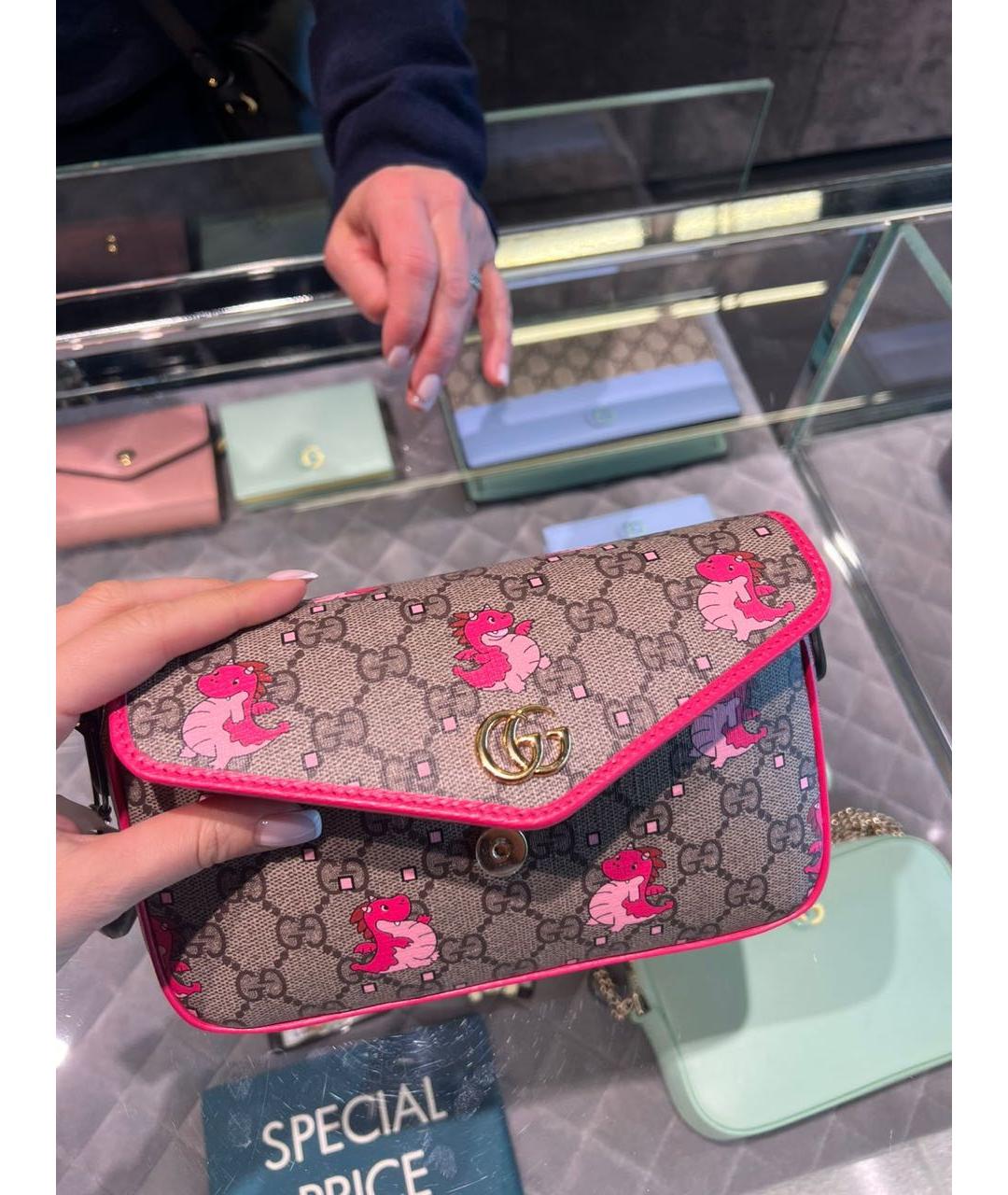 GUCCI Коричневая сумка через плечо, фото 2