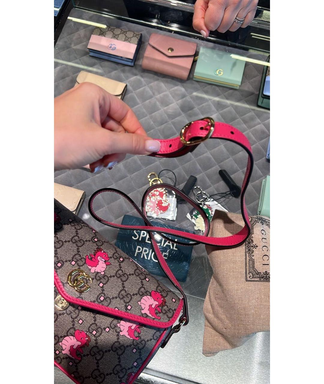 GUCCI Коричневая сумка через плечо, фото 3