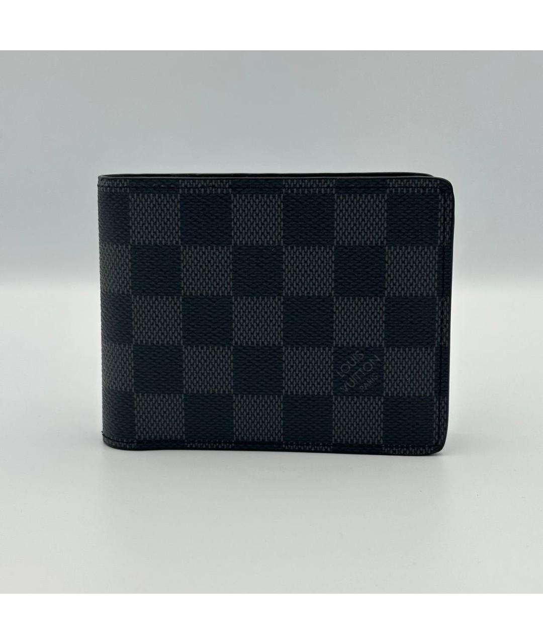 LOUIS VUITTON Антрацитовый кошелек, фото 4