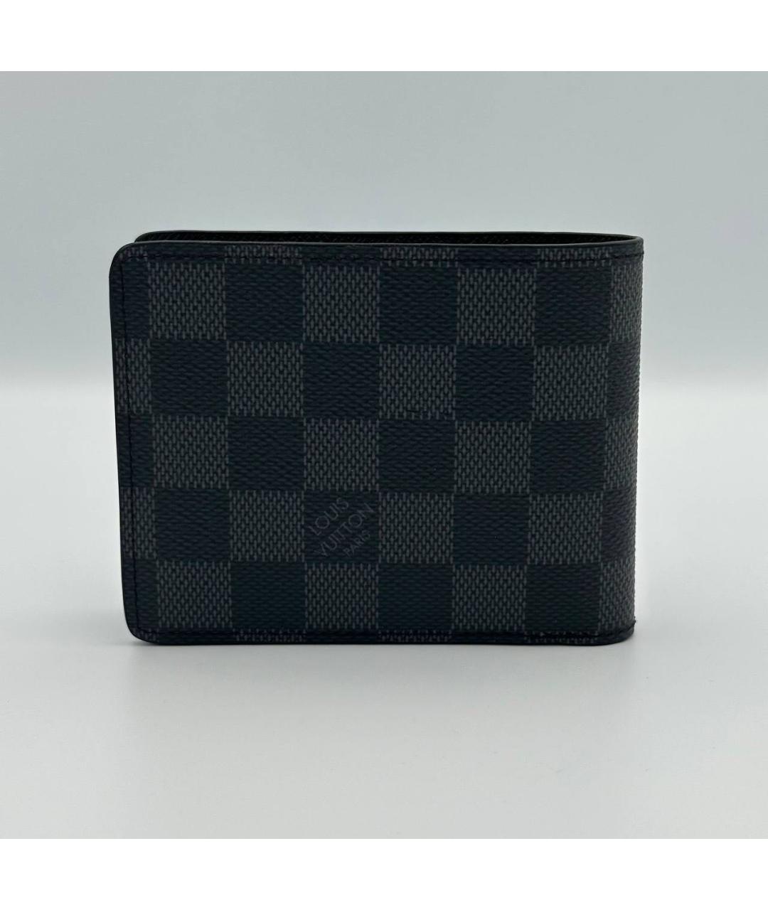 LOUIS VUITTON Антрацитовый кошелек, фото 3