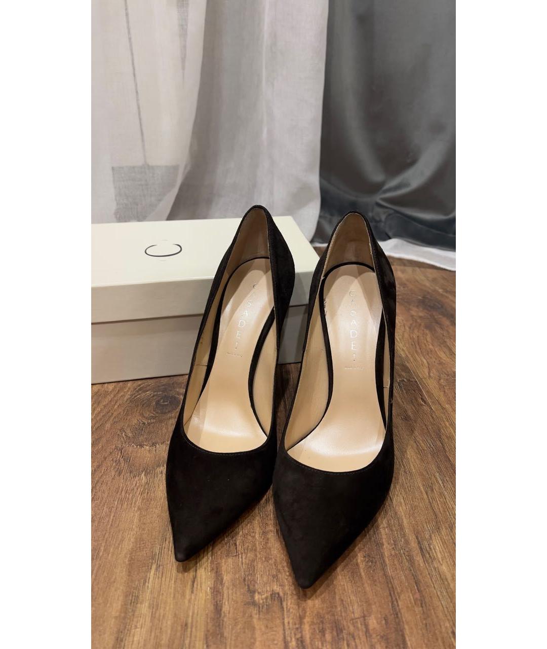 CASADEI Коричневые замшевые туфли, фото 2