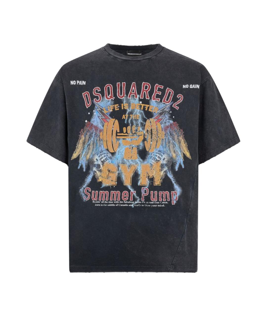 DSQUARED2 Мульти хлопковая футболка, фото 1