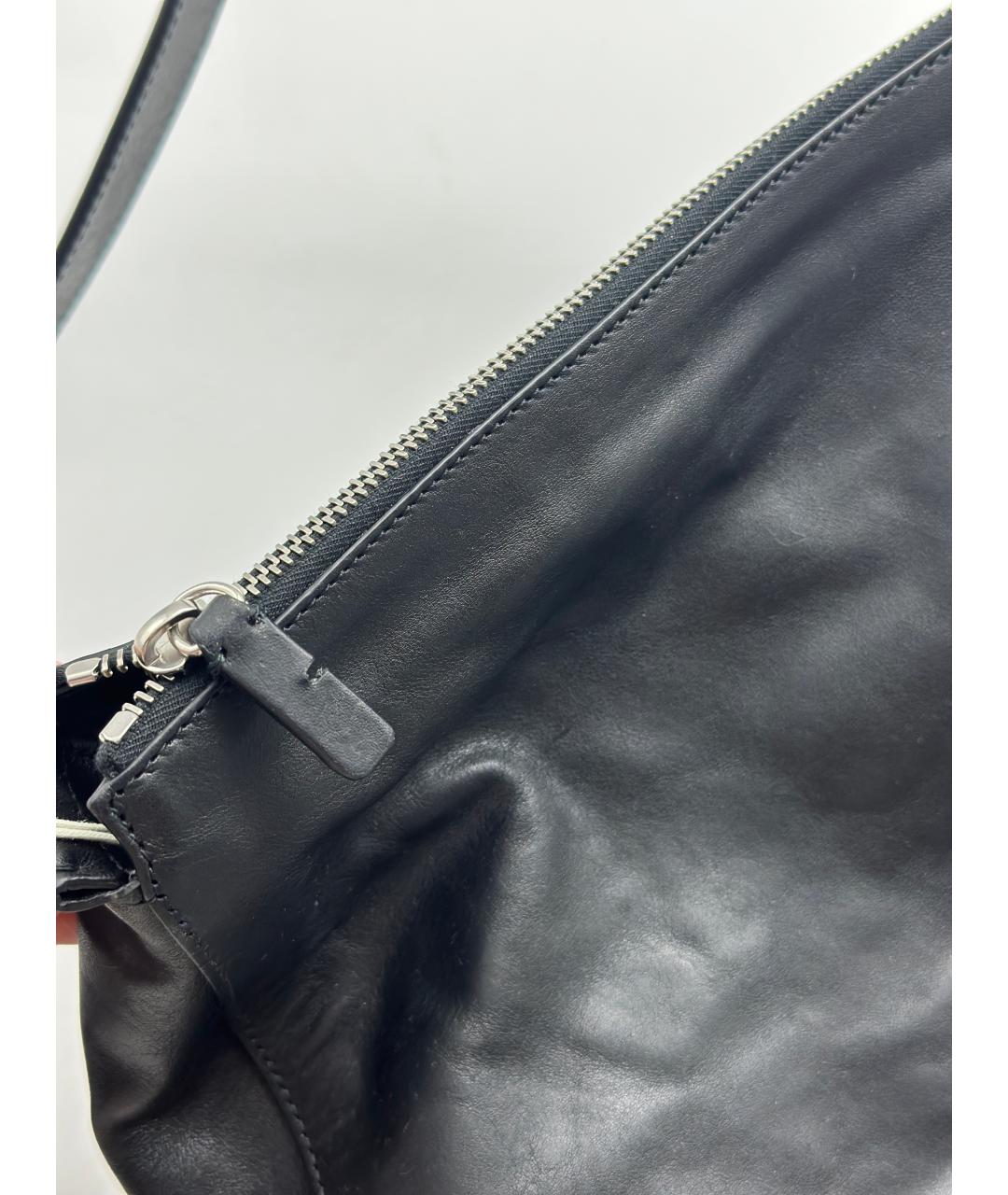 BURBERRY Черная кожаная сумка через плечо, фото 5