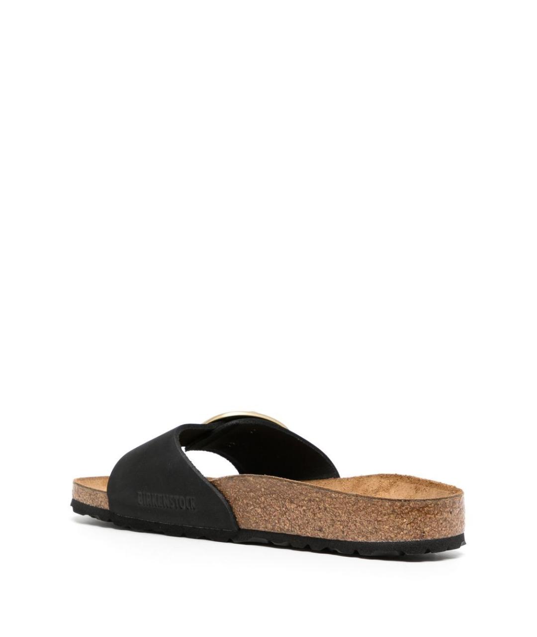 BIRKENSTOCK Черные нубуковые сандалии, фото 3