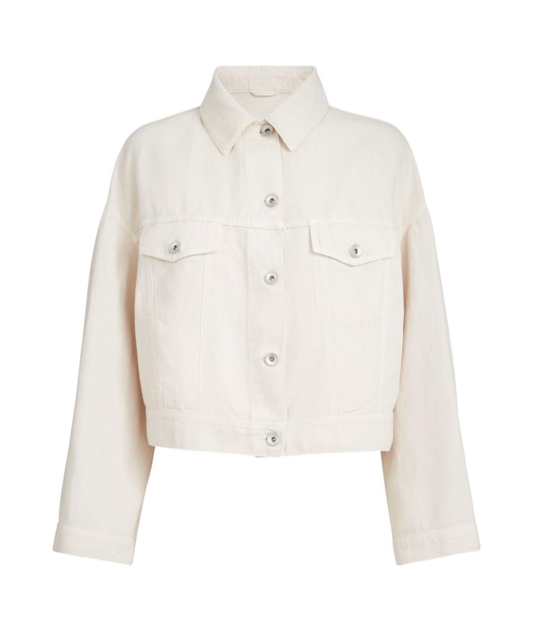 BRUNELLO CUCINELLI Бежевая хлопковая куртка, фото 1