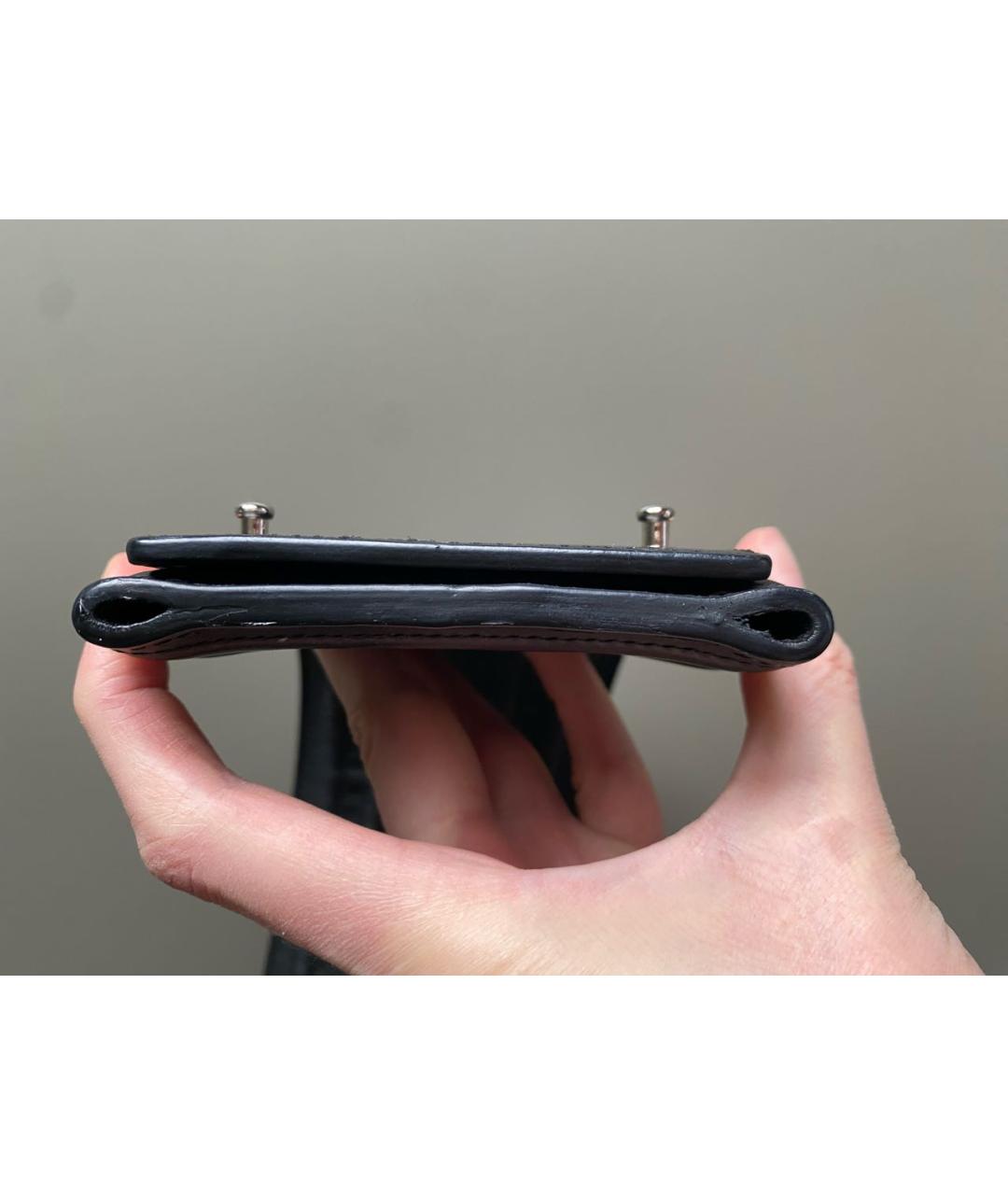 SAINT LAURENT Черный кожаный ремень, фото 5