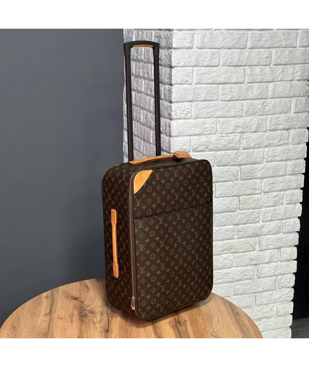 LOUIS VUITTON Коричневый чемодан, фото 5