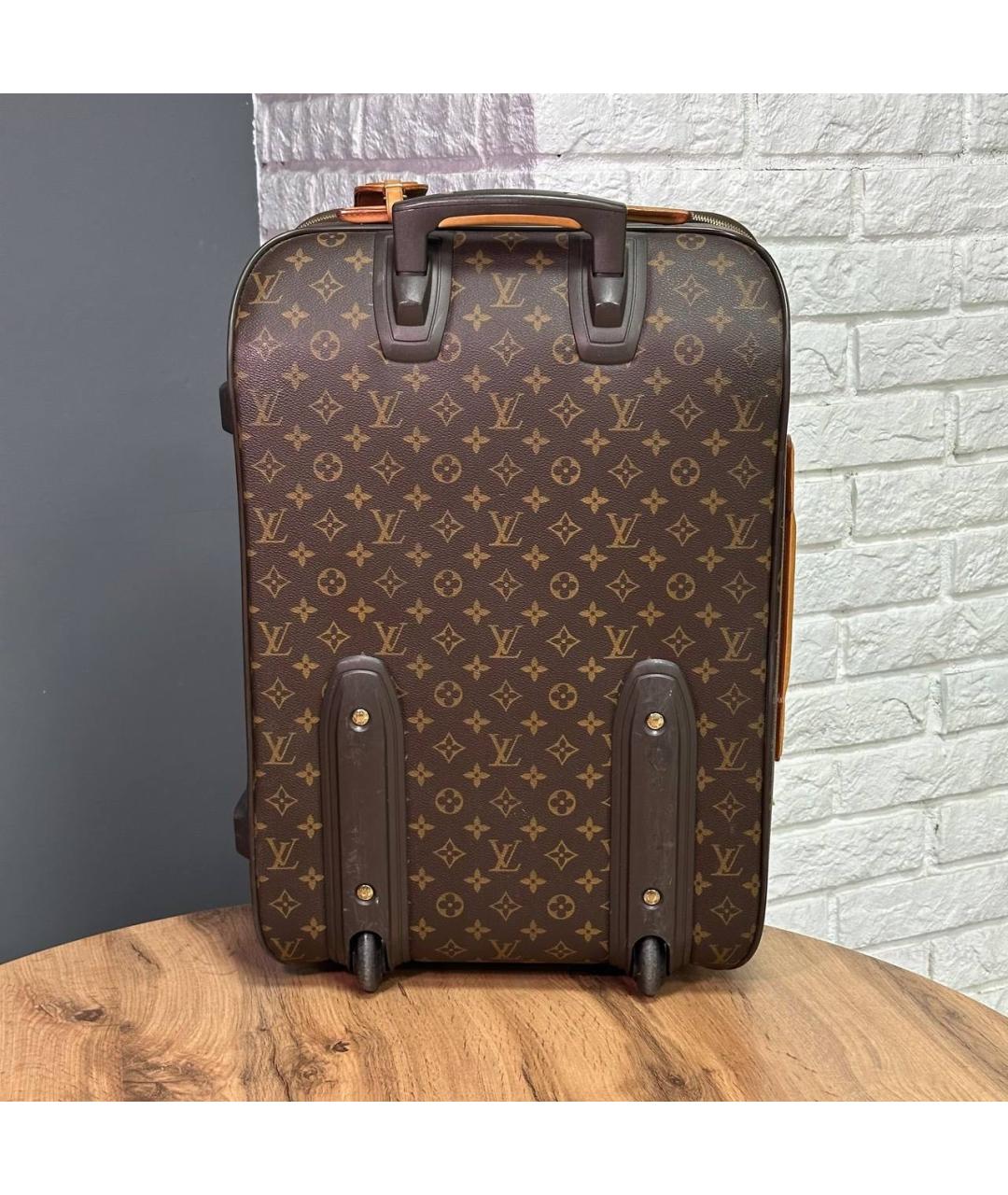 LOUIS VUITTON Коричневый чемодан, фото 2