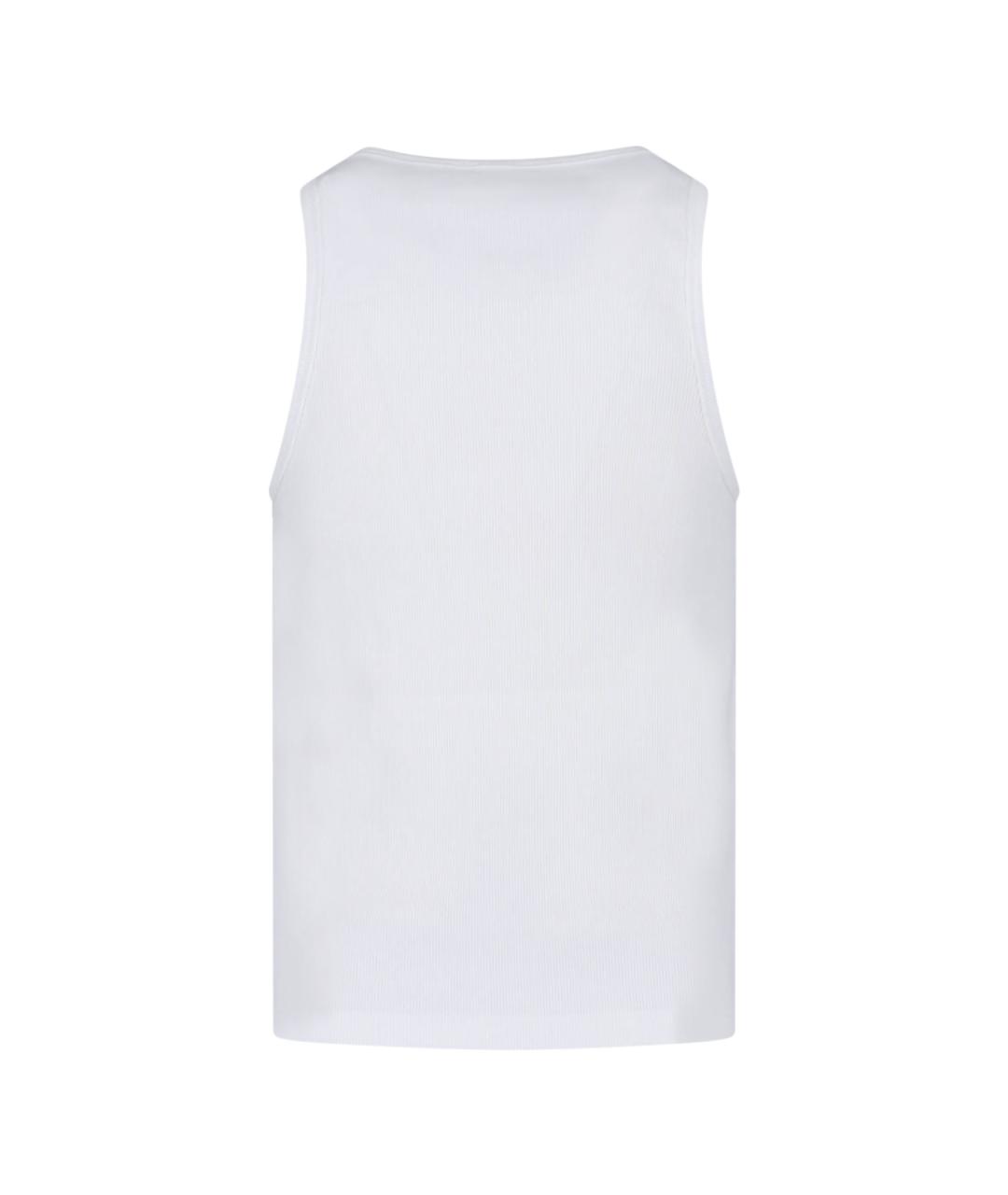 CASABLANCA Белая хлопковая майка, фото 2