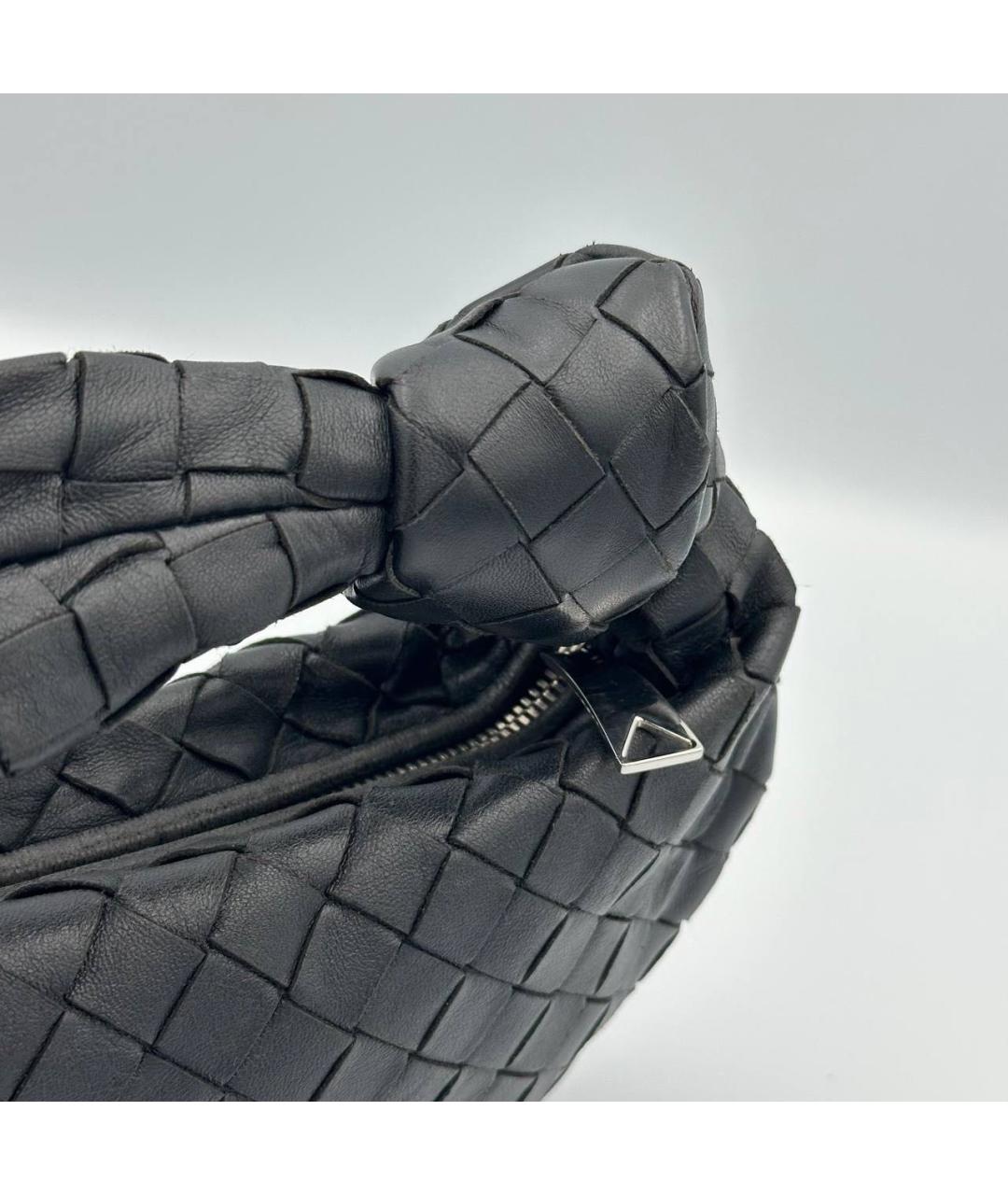 BOTTEGA VENETA Черная кожаная сумка с короткими ручками, фото 2