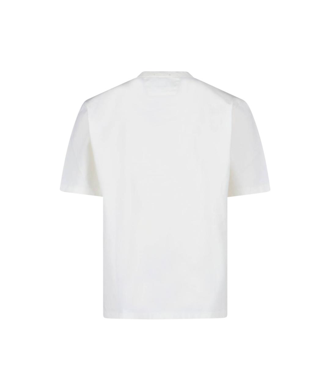 CP COMPANY Белая хлопковая футболка, фото 2