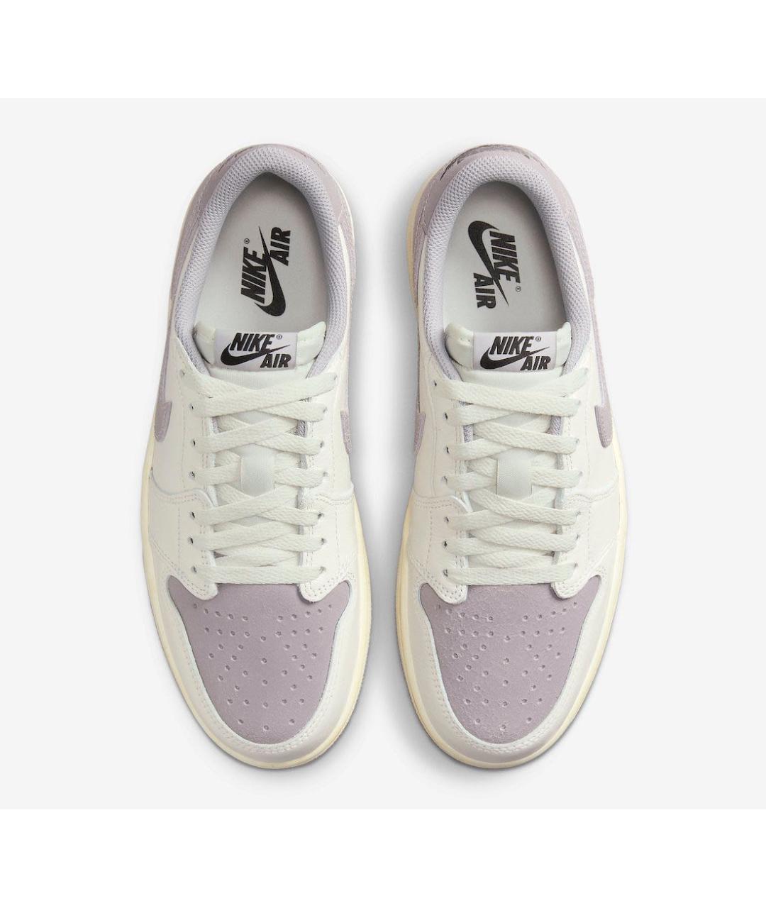 JORDAN Серые низкие кроссовки / кеды из искусственной кожи, фото 3