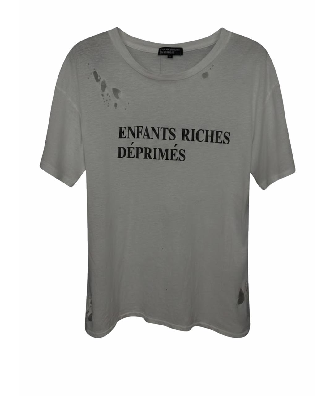 Enfants Riches Déprimés Белая хлопковая футболка, фото 3