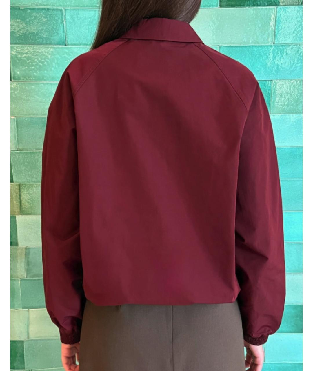 SHUSHU/TONG Бордовая полиамидовая куртка, фото 4