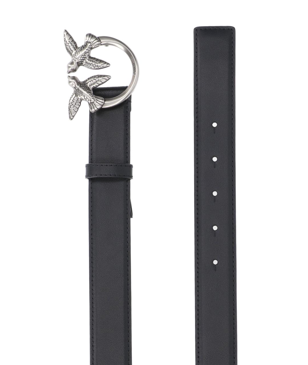 PINKO Черный кожаный ремень, фото 2