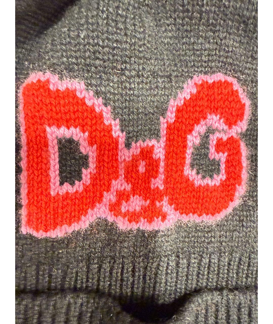 DOLCE&GABBANA Черная кашемировая шапка, фото 3