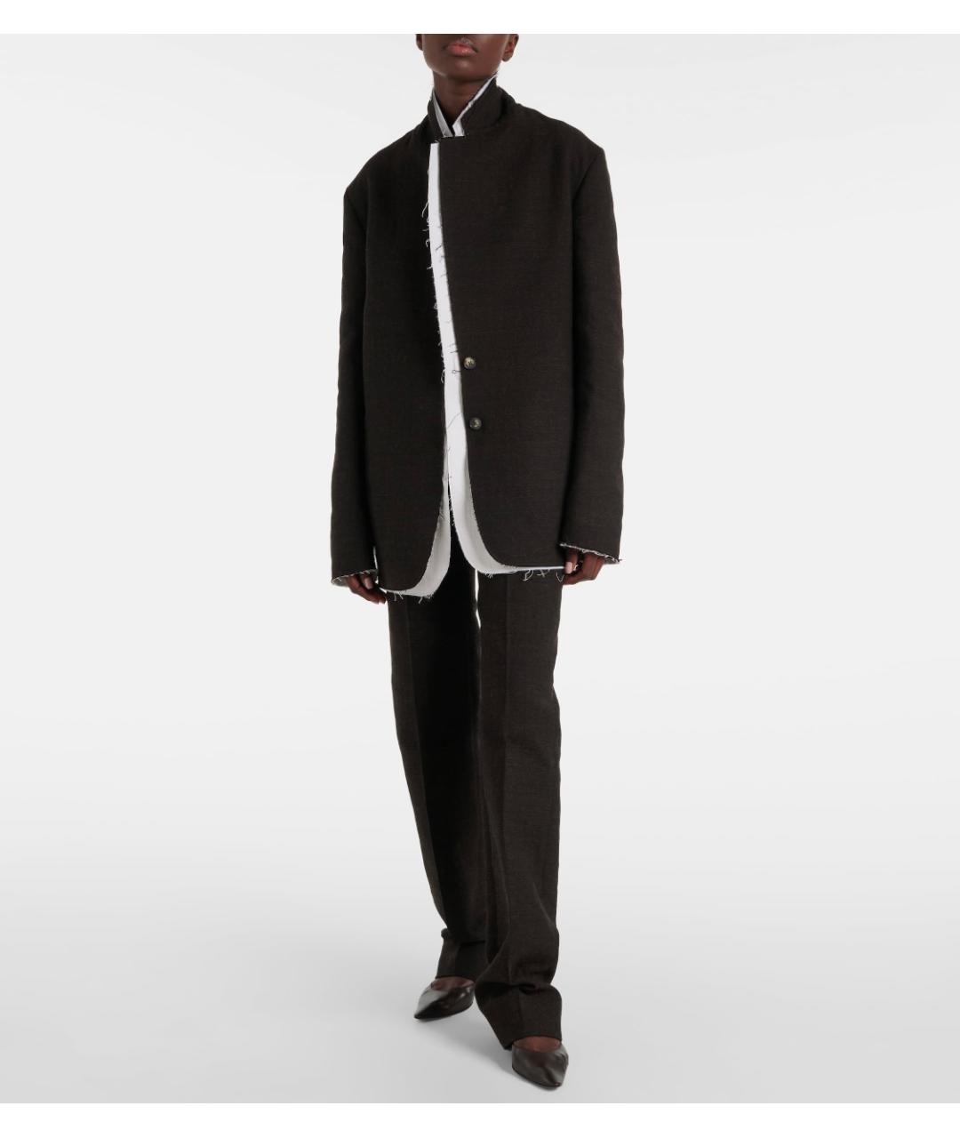 THE ROW Черные кожаные лодочки на низком каблуке, фото 6