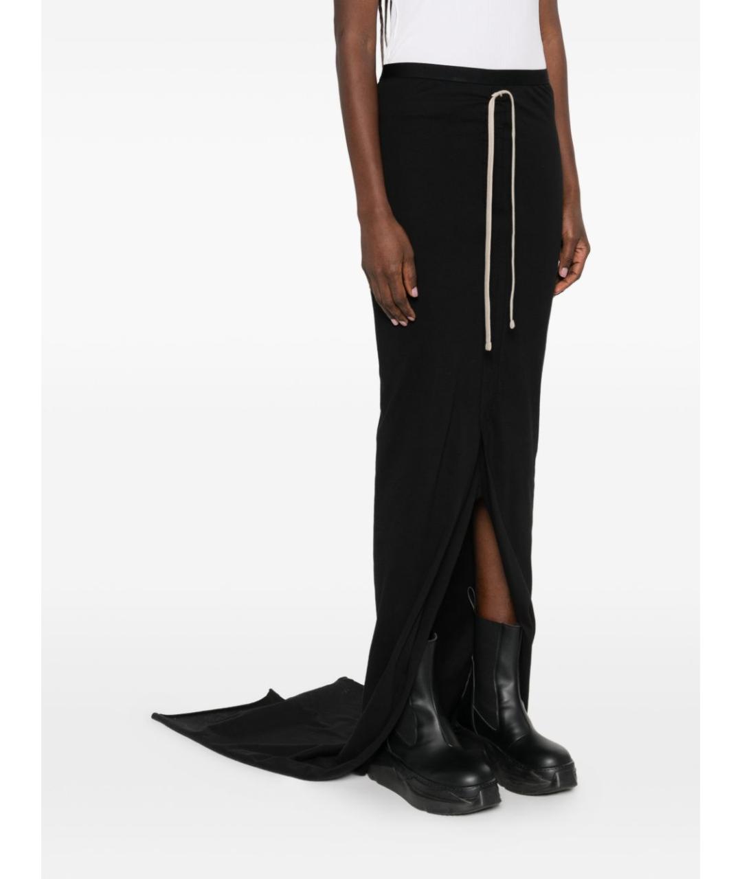 MONCLER Черная хлопковая юбка макси, фото 3