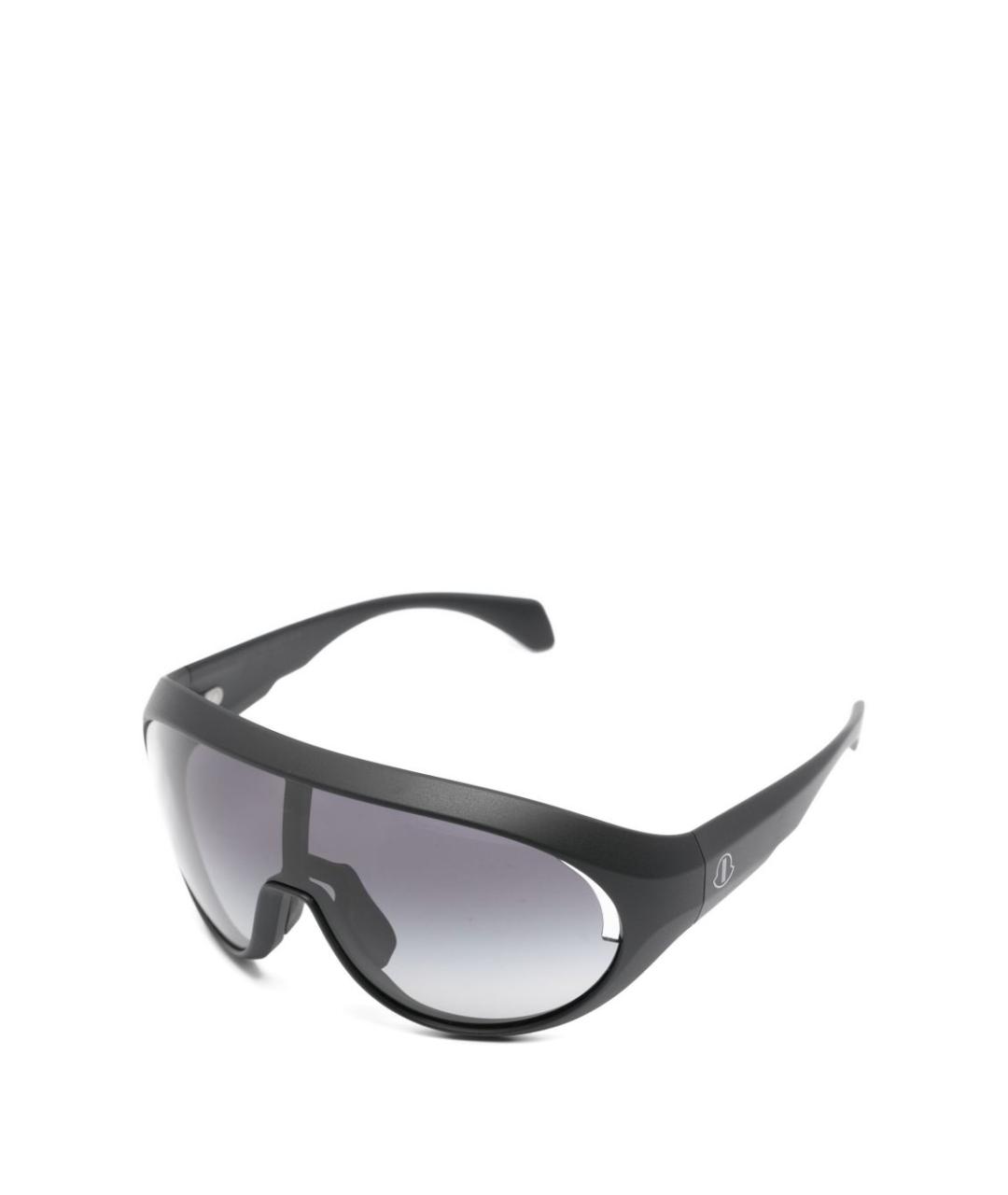 MONCLER Черные пластиковые солнцезащитные очки, фото 3