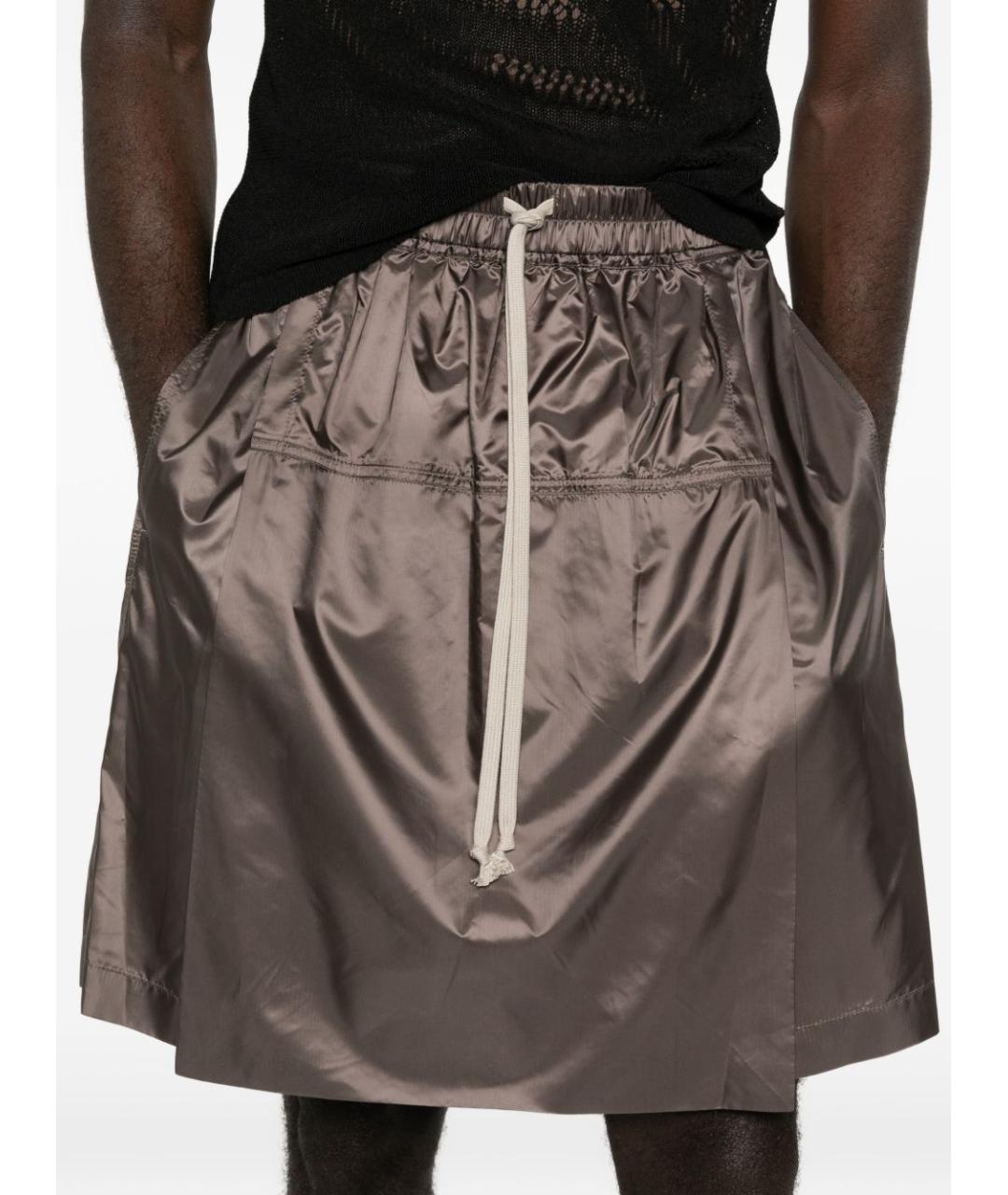 MONCLER Серая юбка миди, фото 2