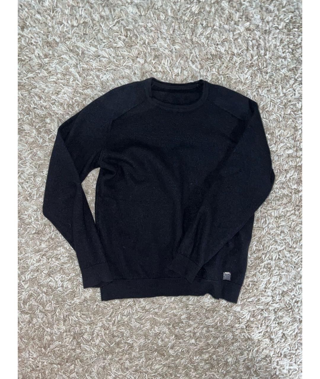 VERSACE Черный шерстяной джемпер / свитер, фото 5