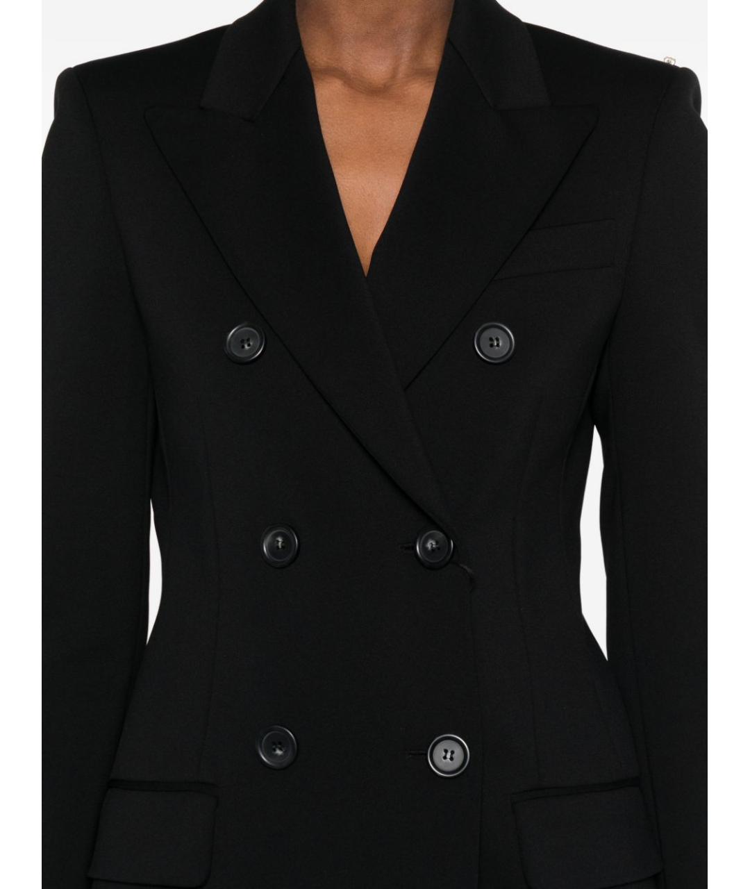 SPORTMAX Черный полиамидовый жакет/пиджак, фото 5