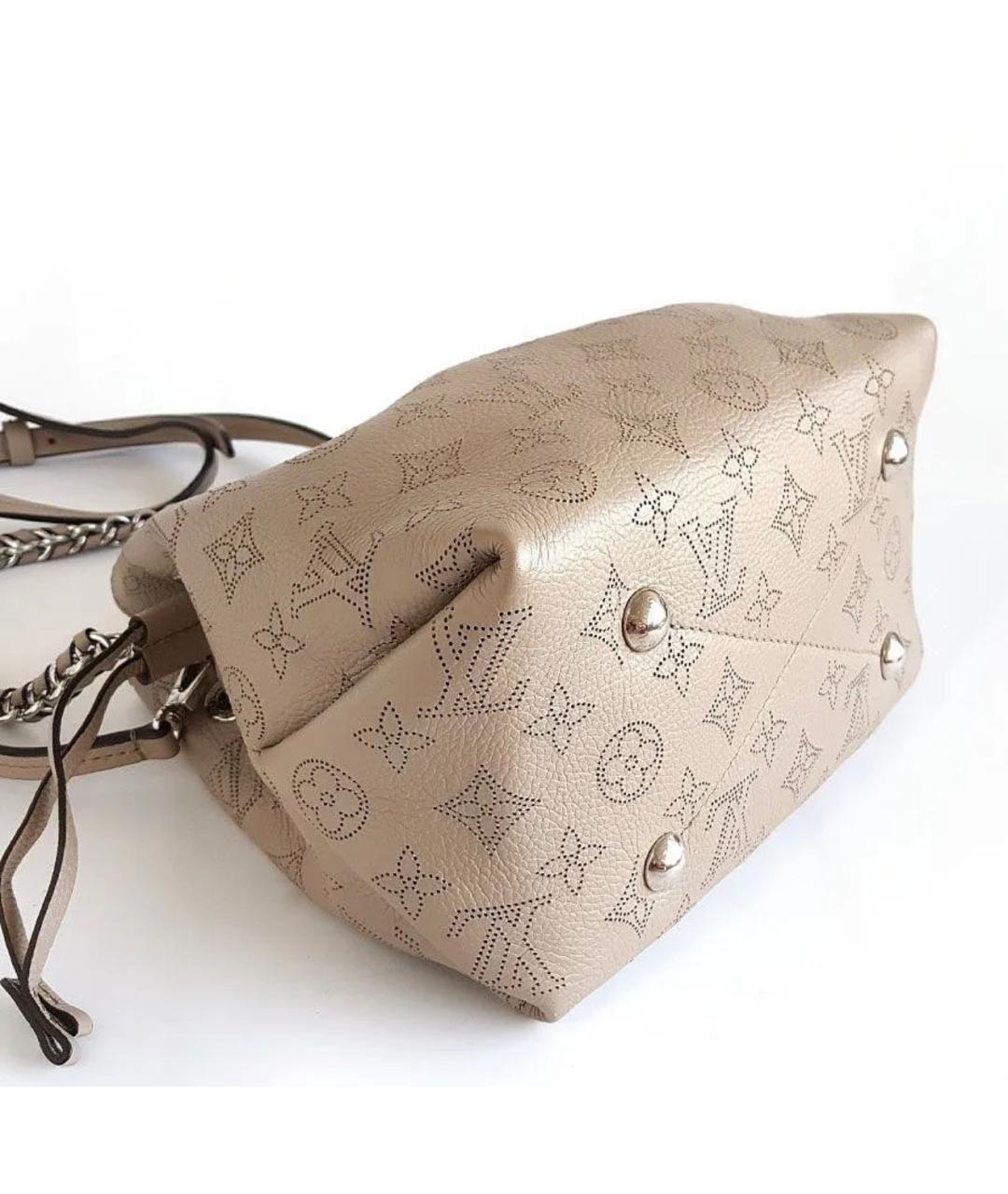 LOUIS VUITTON Коричневая кожаная сумка через плечо, фото 3