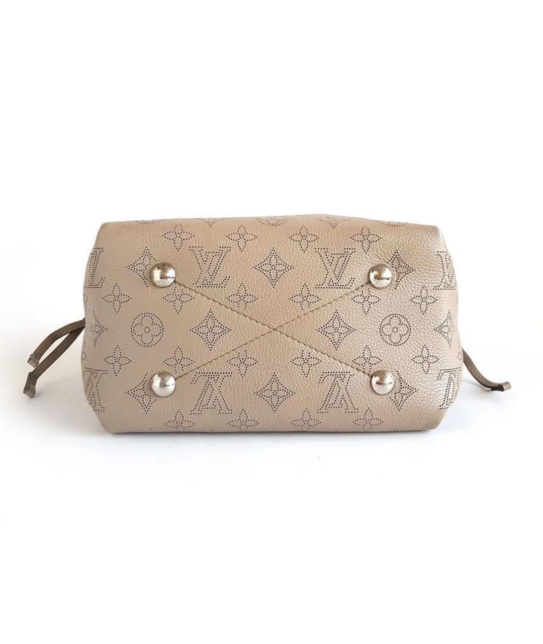 LOUIS VUITTON Коричневая кожаная сумка через плечо, фото 6