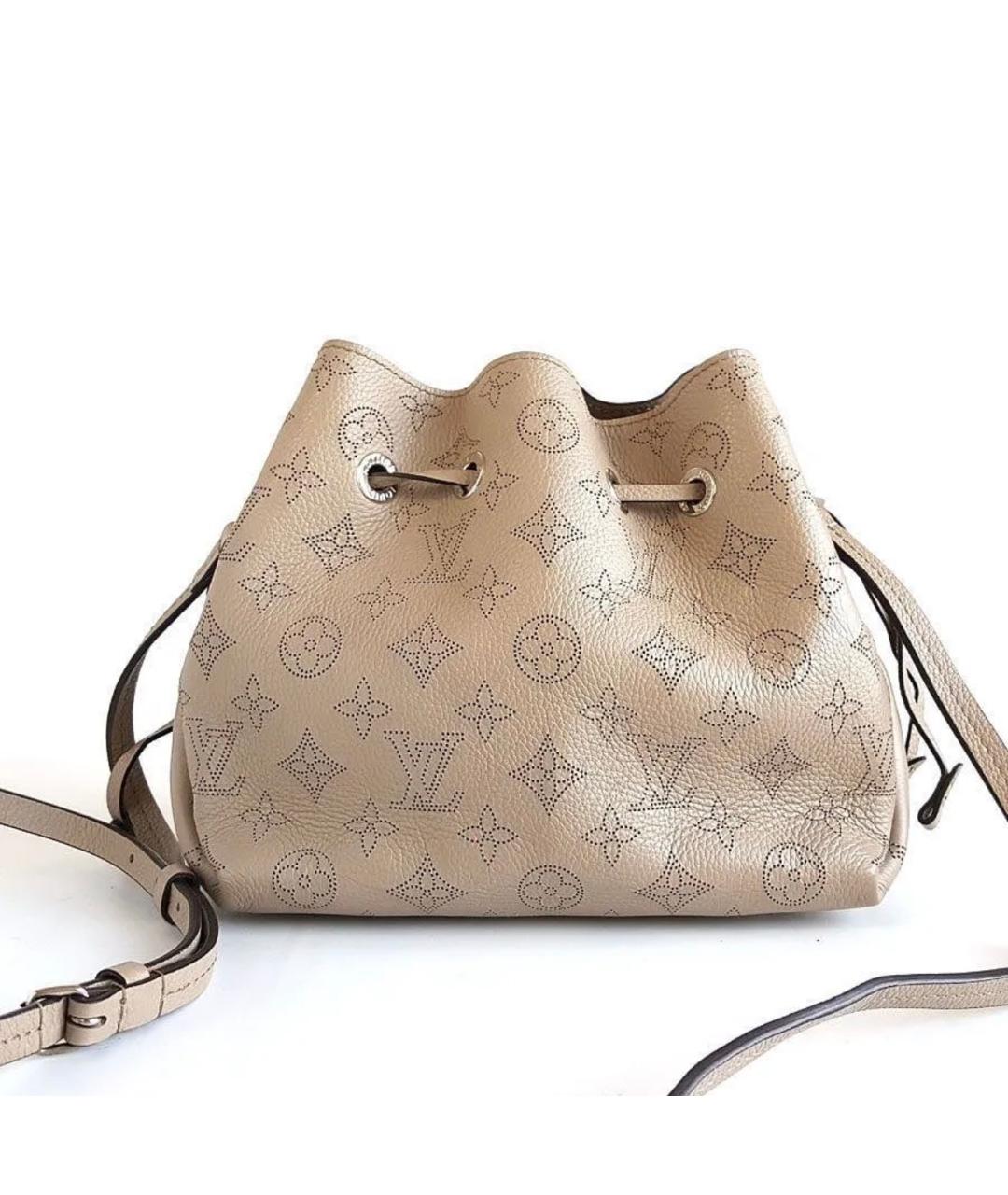 LOUIS VUITTON Коричневая кожаная сумка через плечо, фото 2