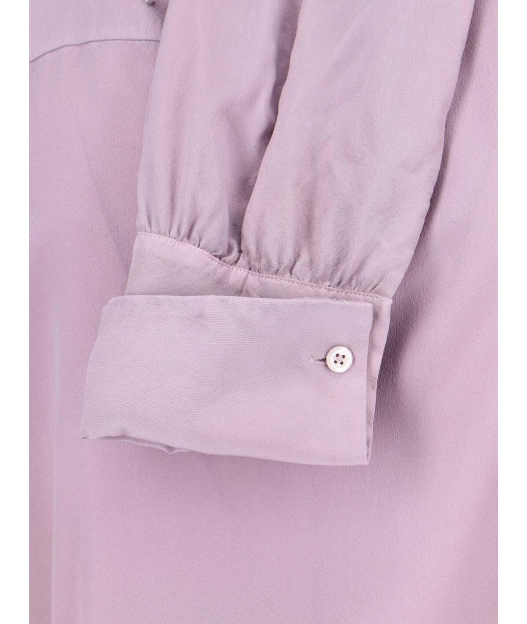 MAISON MARGIELA Розовая шелковая рубашка, фото 4