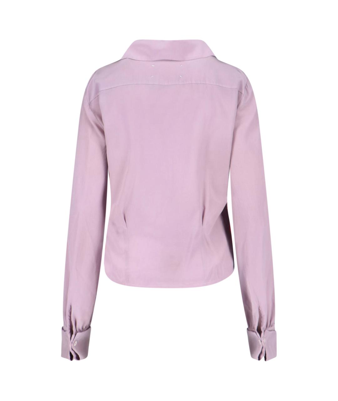 MAISON MARGIELA Розовая шелковая рубашка, фото 2