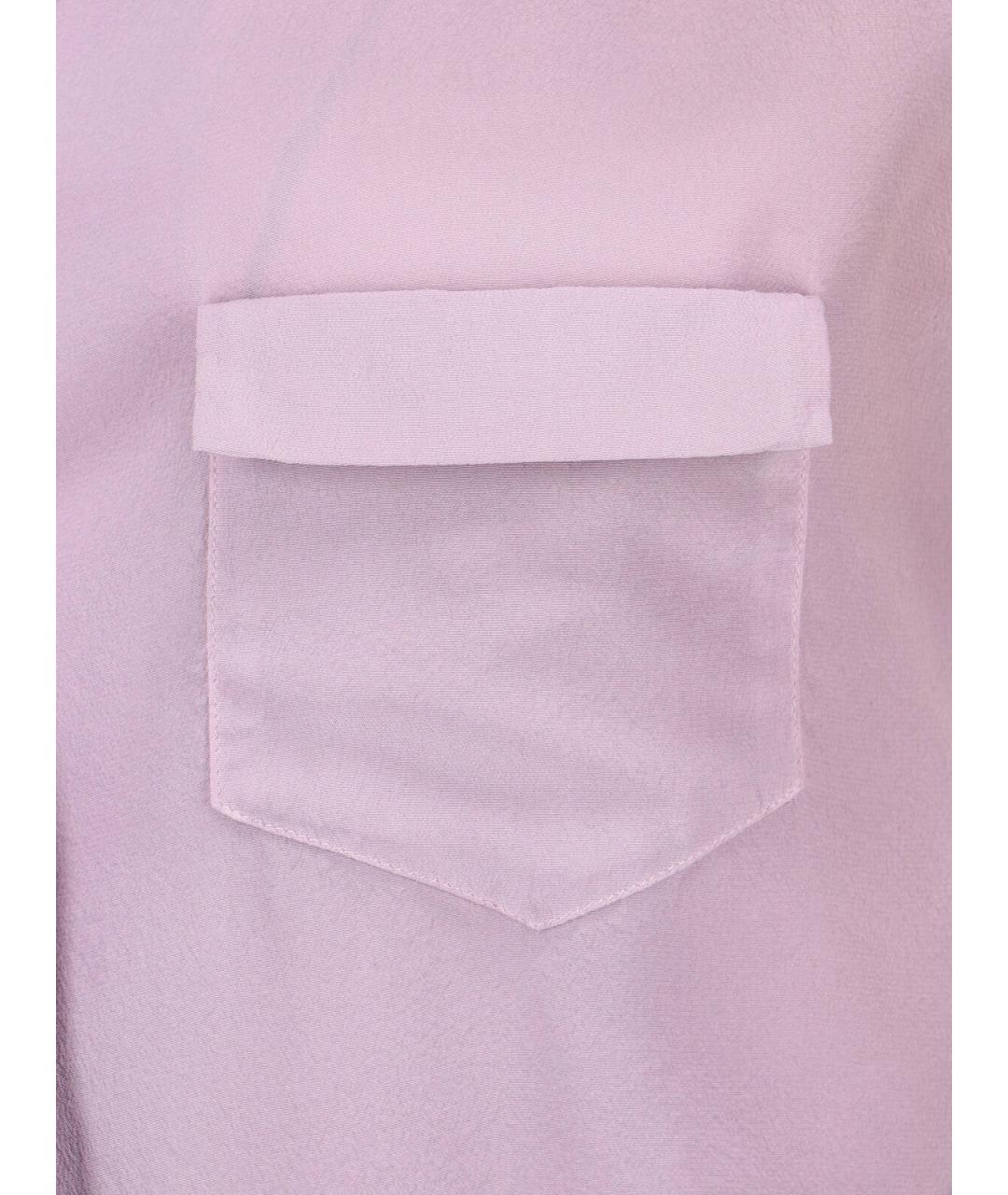 MAISON MARGIELA Розовая шелковая рубашка, фото 5