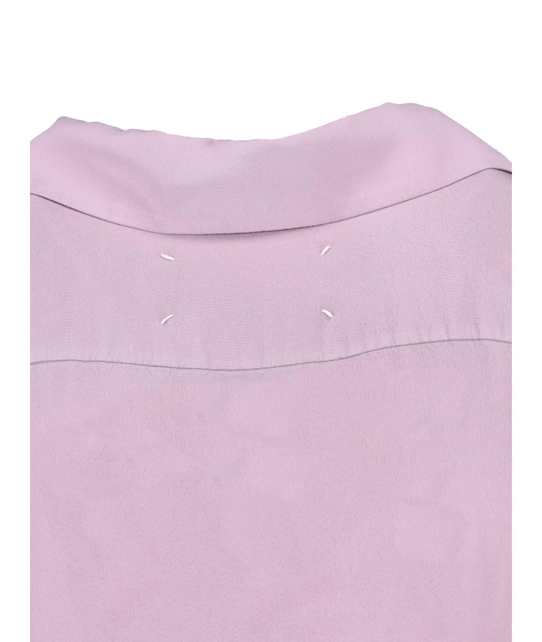 MAISON MARGIELA Розовая шелковая рубашка, фото 3