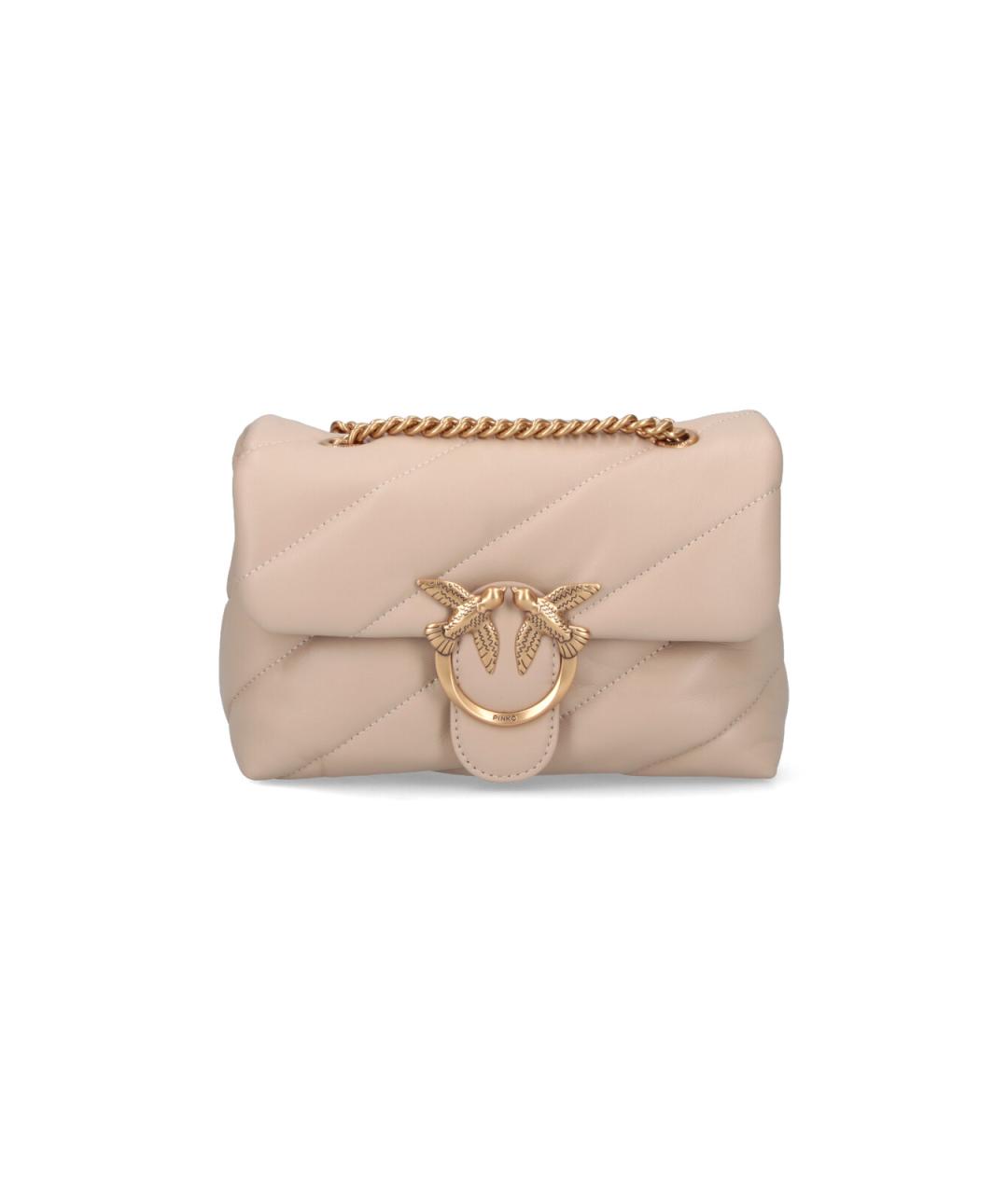 PINKO Бежевая сумка через плечо, фото 1