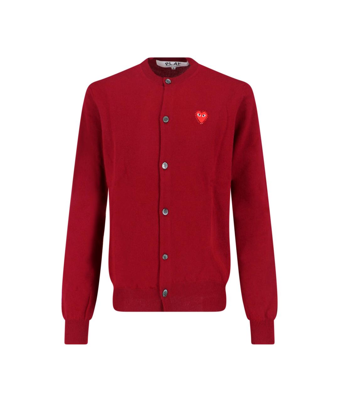 COMME DES GARÇONS PLAY Красный шерстяной кардиган, фото 1