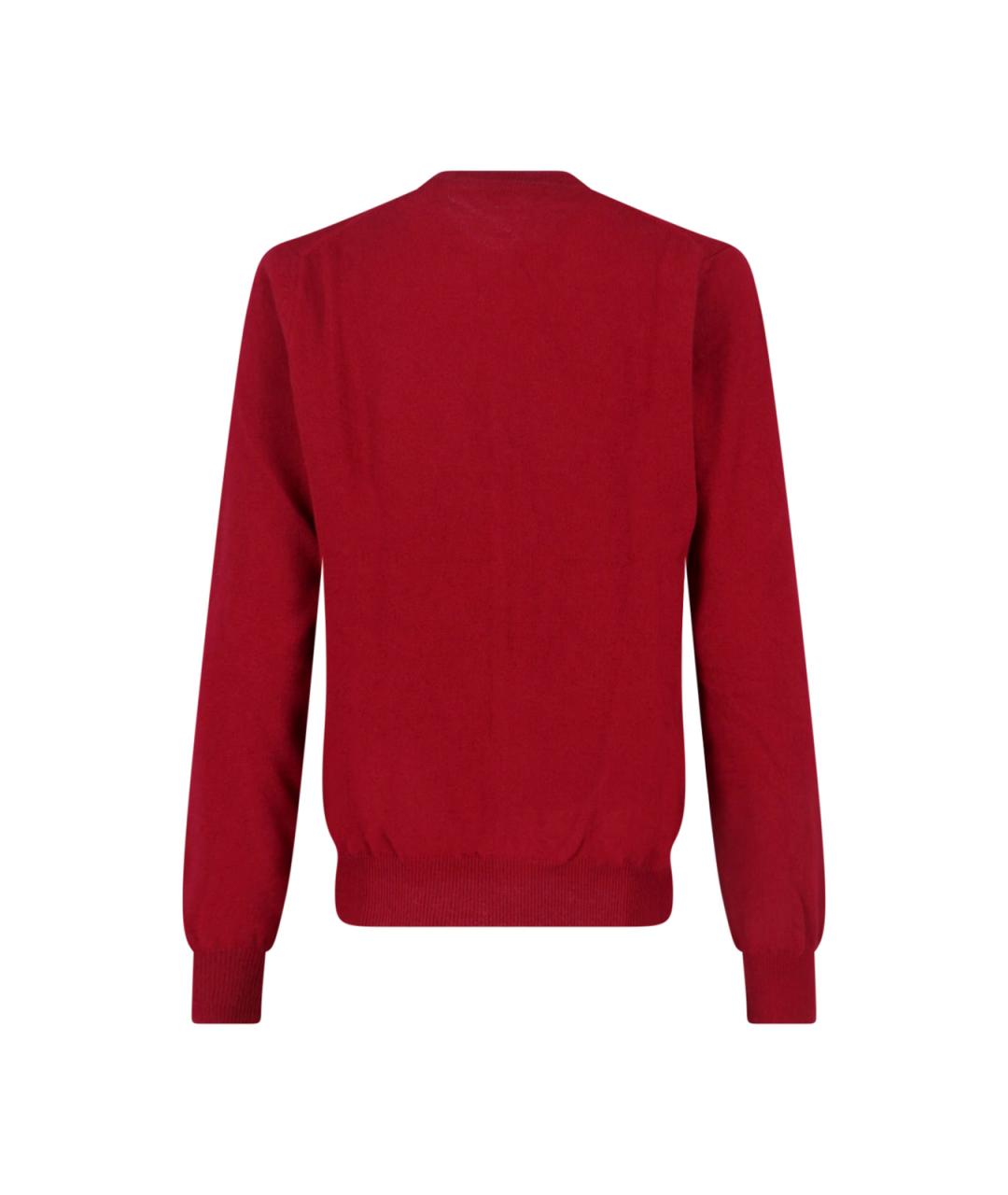 COMME DES GARÇONS PLAY Красный шерстяной кардиган, фото 2