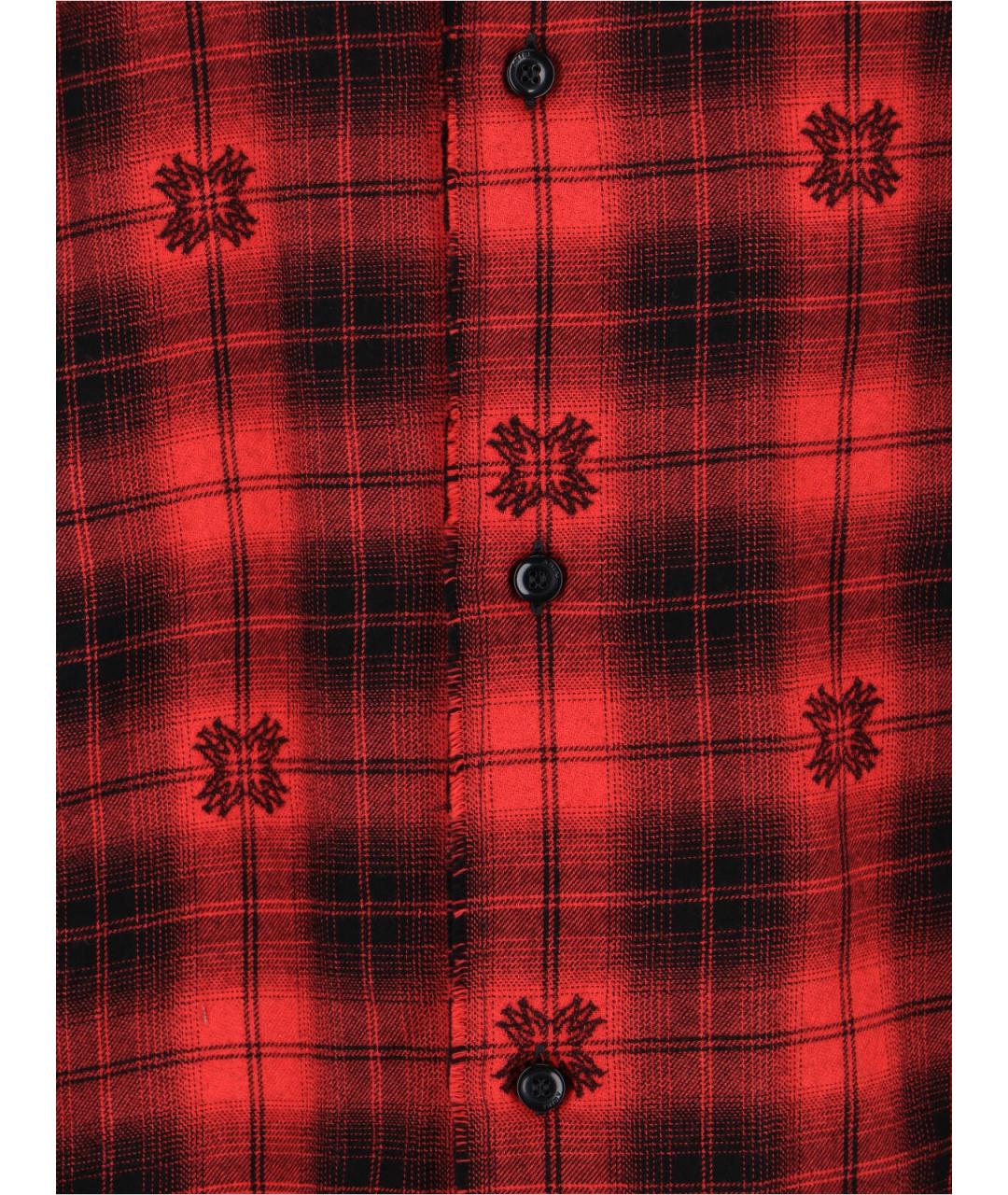 AMIRI Красная хлопковая кэжуал рубашка, фото 4