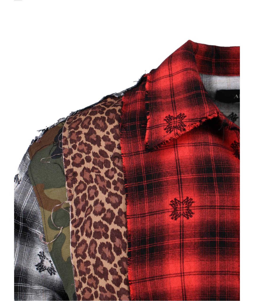 AMIRI Красная хлопковая кэжуал рубашка, фото 5