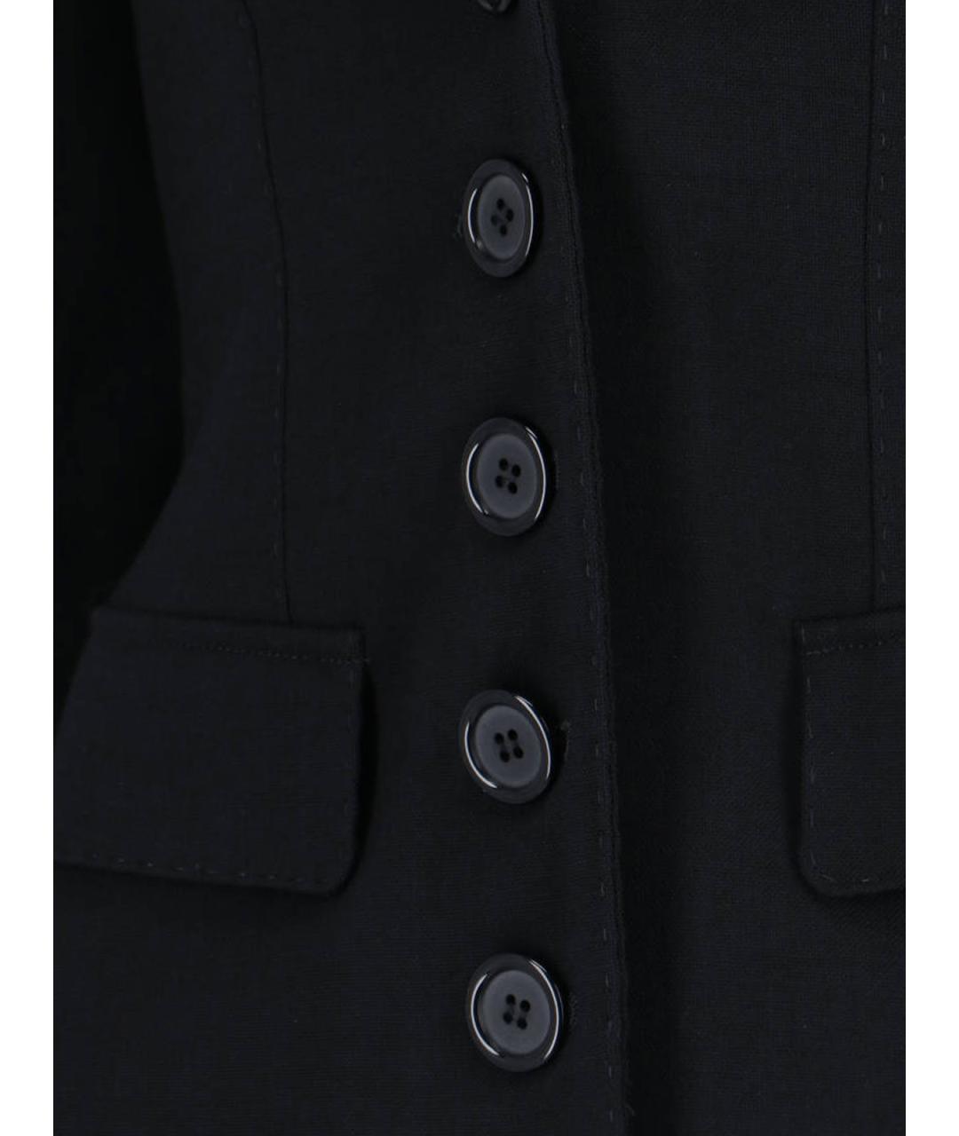 DOLCE&GABBANA Черный шерстяной жакет/пиджак, фото 3